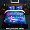 Fantasy Magic Theme Custom Text Or Name 3Pcs Bedding Set,1 Flat Sheet & 2 Pillowcases Personalized Home Bedding