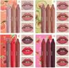 My Colors 3 Colors Smooth Matte Crayon Lipstick Set, Long Lasting Matte Waterproof Not Fade Cream Lipstick Lip Makeup for Women (D - Strawberry)