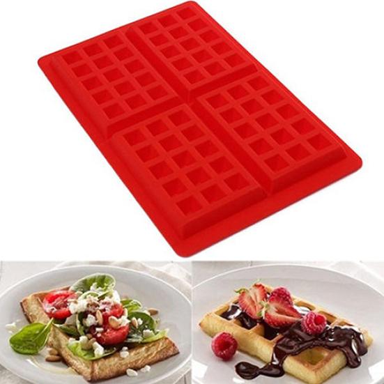 Nützliche Waffeln Kuchen Schokolade DIY Pfanne Silikonform Backform Küchenwerkzeug