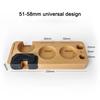 Kaffee Tamper Matte Station Ständer Holz Universal Siebträgerhalter Kaffeeverteiler & Puck Screen Kaffeebürste Aufbewahrungsbasis