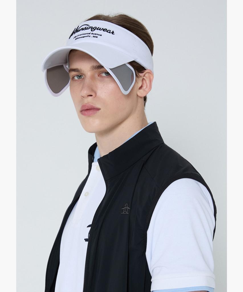 Meonsingweeo Men'S Essential Wing Visor White Mr121Mcp21