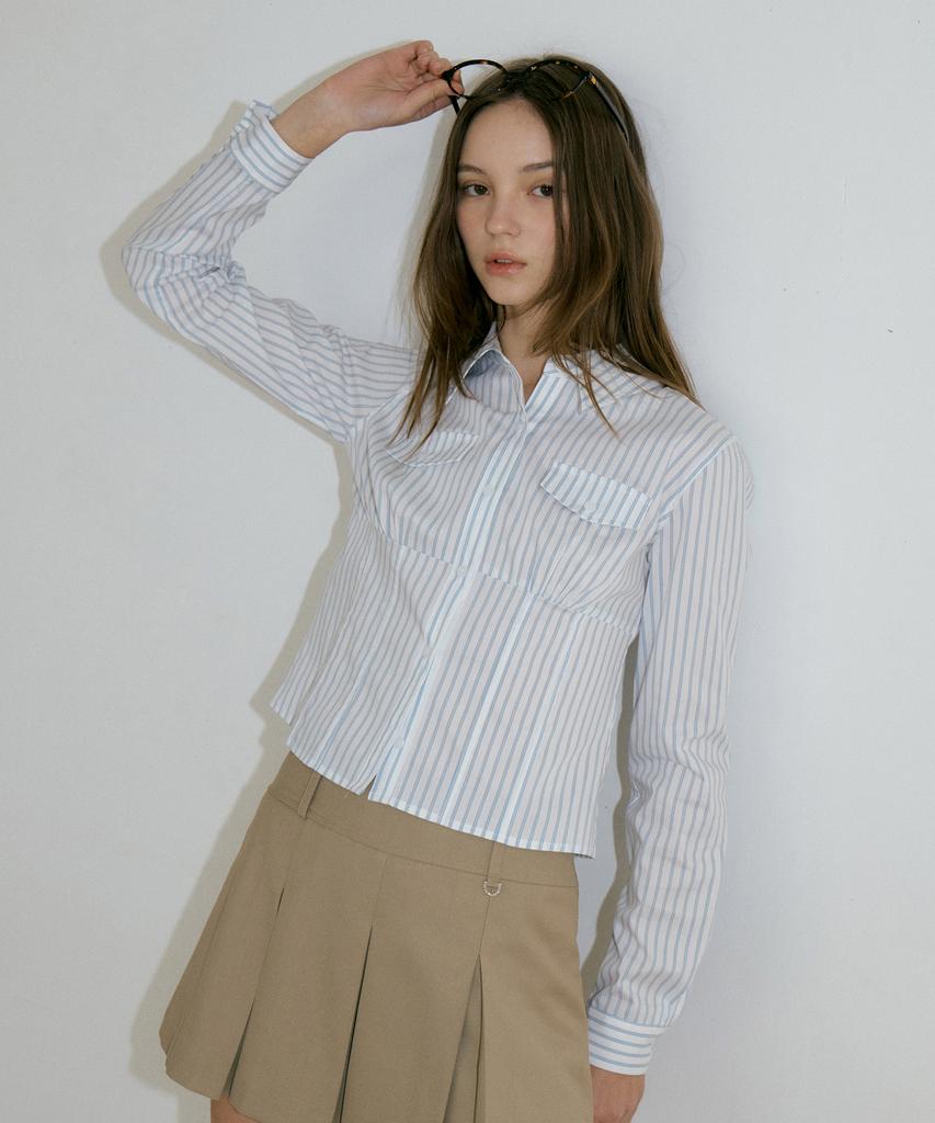 AUTHENTI Striped Pocket Shirt_Ivory