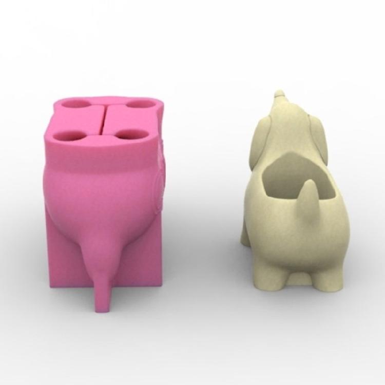 Succulent Vase Moulds Flowerpot Mold Dachshund Dog Shape Plant Pots Mold Pen Storage Holder Moulds for Making Planter