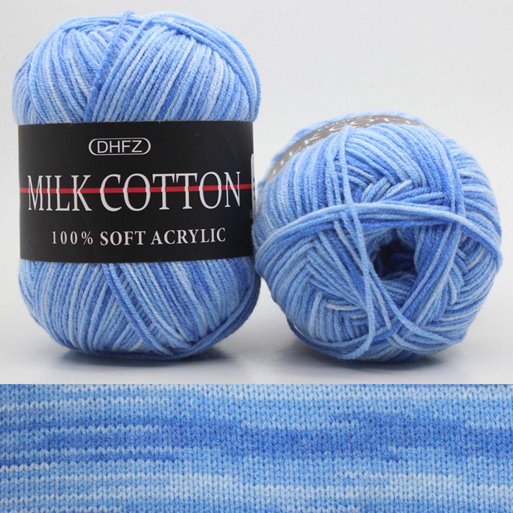50g/roll Double Knitting DIY Crafts Warm Sewing Supplies Knitting Thread Knitted Yarn Milk Cotton