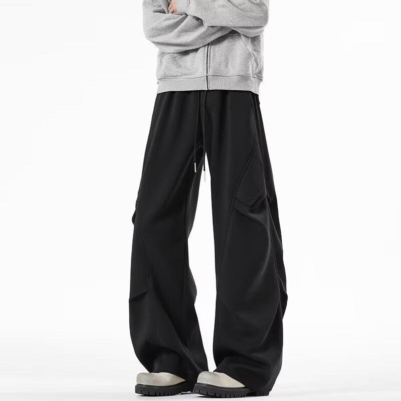 Scimitar Casual Pants Men's Autumn New Wide-footed Loose Sweatpants High-end Men's Casual Pants