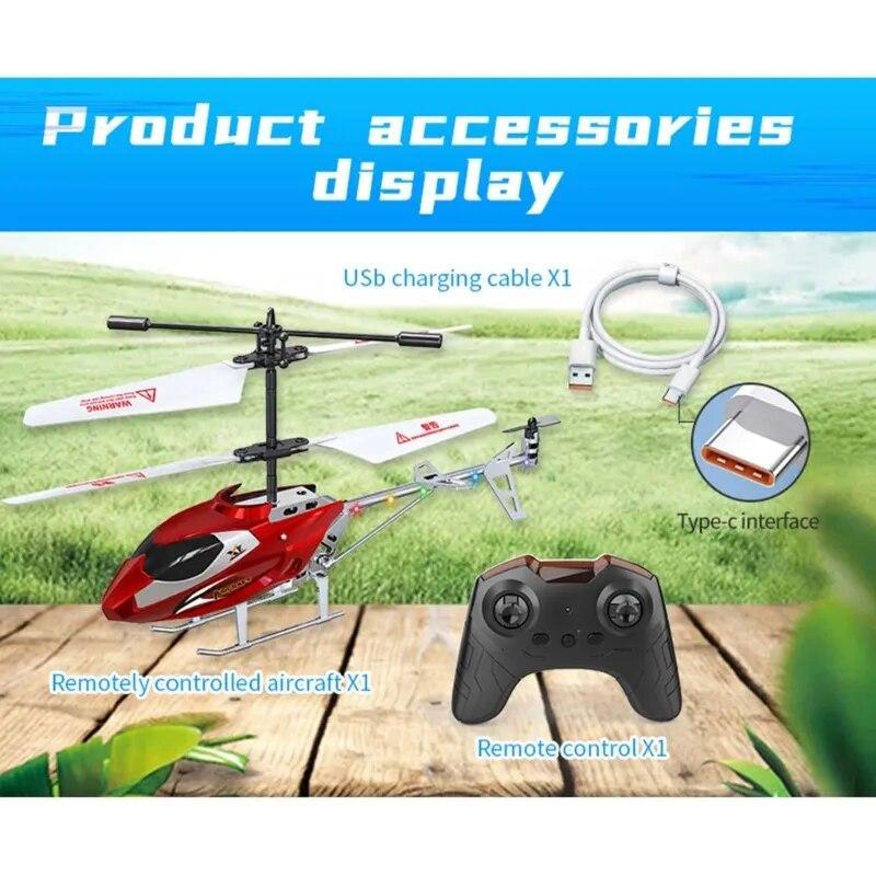 Neuer 3,5-Kanal-RC-Helikopter aus leichter Anti-Fall-Legierung, USB-Aufladung, Anti-Fall- und Anti-Kollisions-Funkflugzeug-Flugspielzeug, Kinderspielzeug, Geschenk