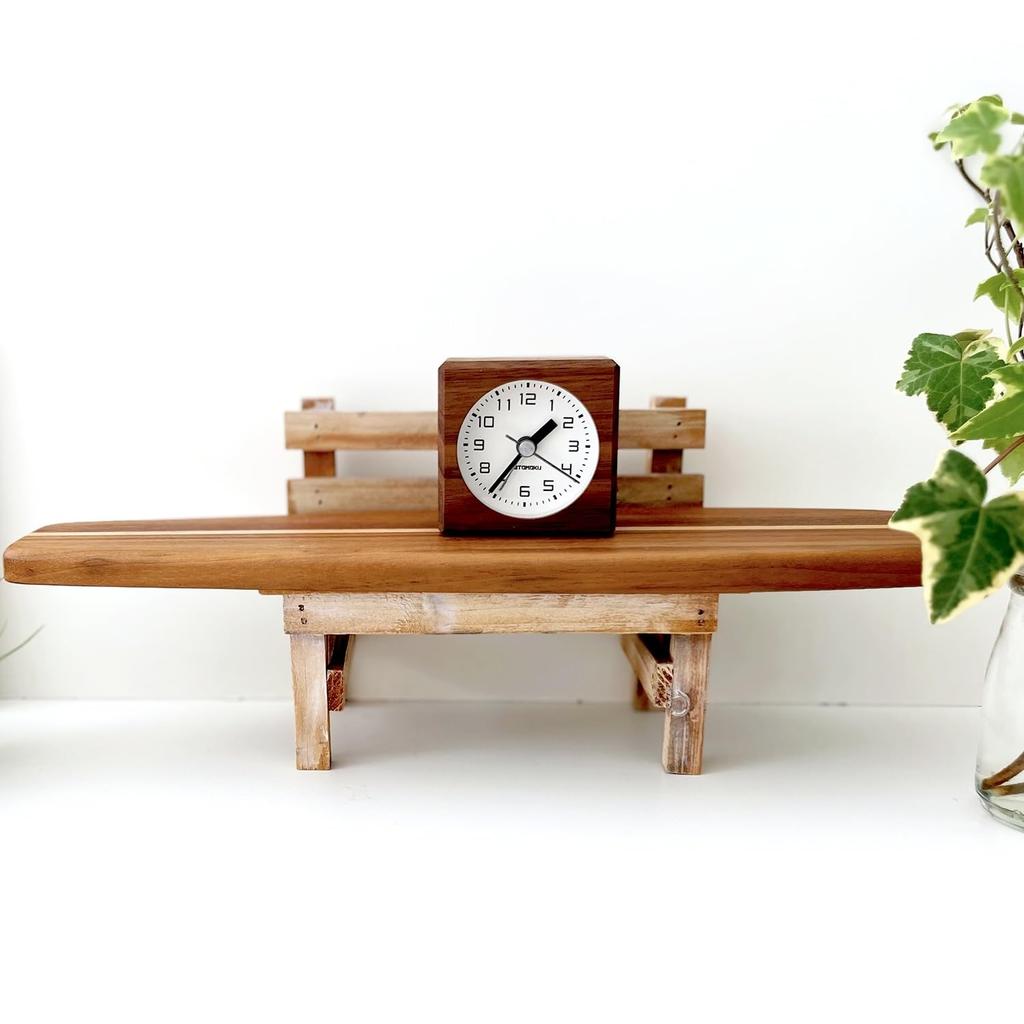 KATOMOKU Alarm Clock 7 Walnut km-100WA Alarm Clock 7 x 7 x 4.1cm