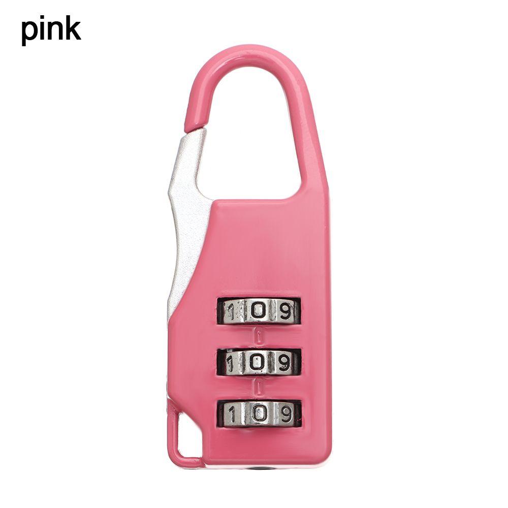 Code Baggage Lock of Gym Bags Padlock Password Locks 3 Digit Combination Lock Zipper Padlock