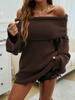 Women's Tops Temperament Loose Solid Color Pullover Long Sleeve Sweater