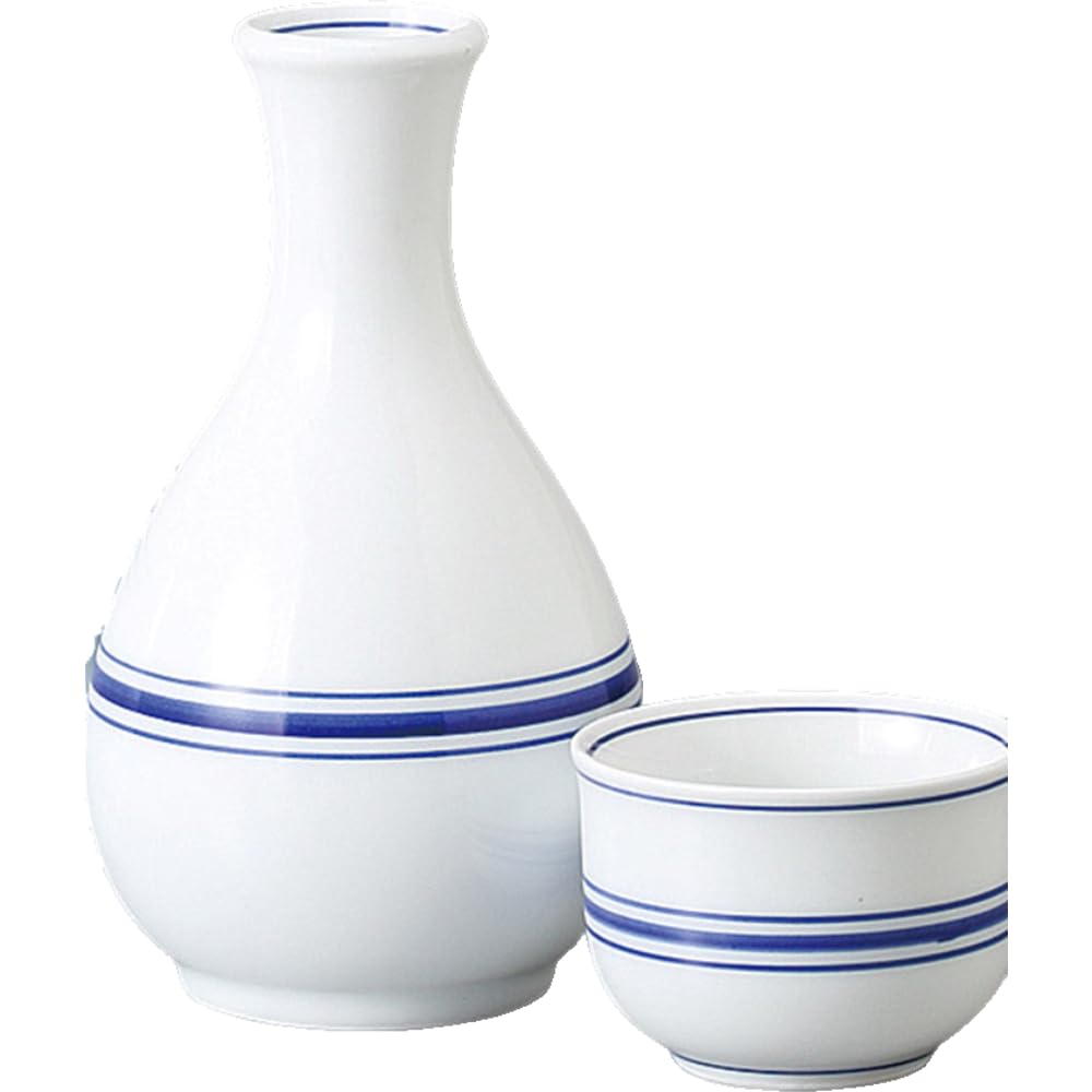 

Sake Set Sake Kuri Ochoko Set Diameter x Height 160ml Gosu Obi Sake Kuri Small Size Pottery Mino Ware Hot Sake Hot Bottle Cold Sake Sake Ale-net 6.4