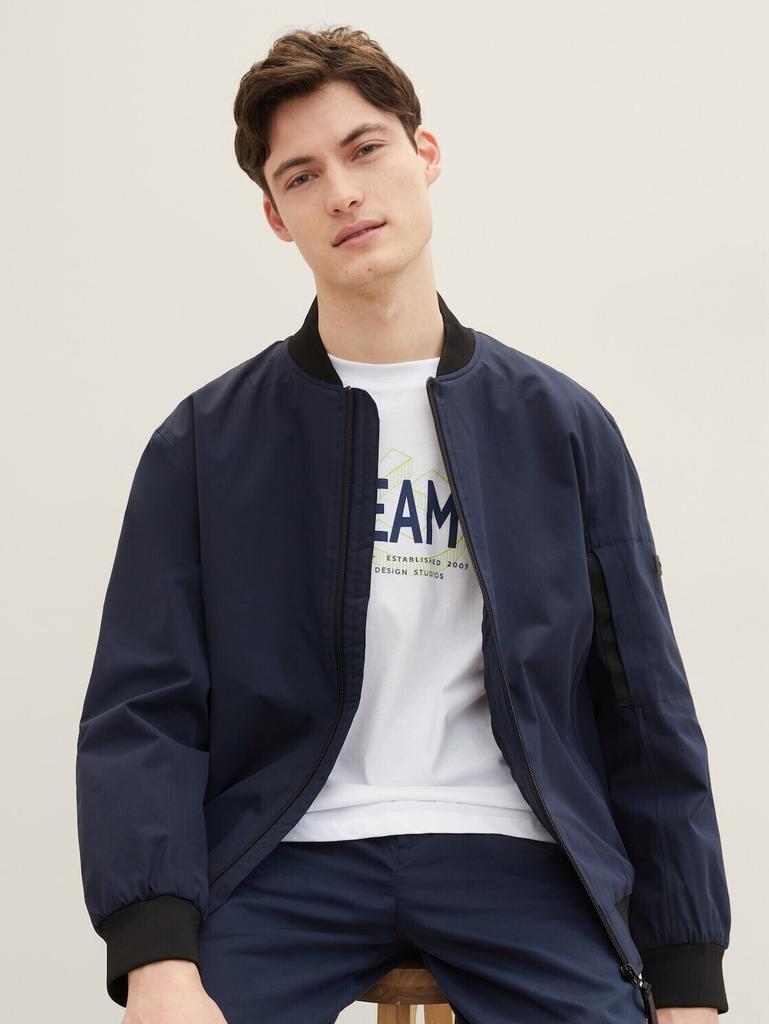 Зимняя куртка Tom Tailor Denim Bomberjacke (1038926) небесно-капитанский синий