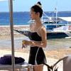 Korean High-waisted Split Swimsuit for Women, Korean Style 1011 Summer New Fashion Small-bust Vacation Swimsuit