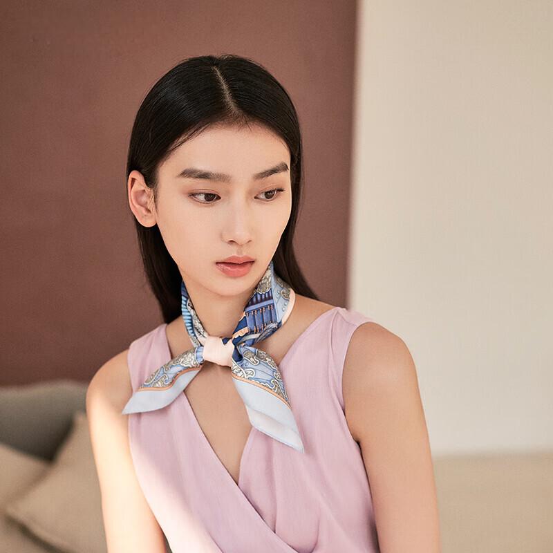 Wanshili Mulan Ode 100% Mulberry Silk Small Scarf