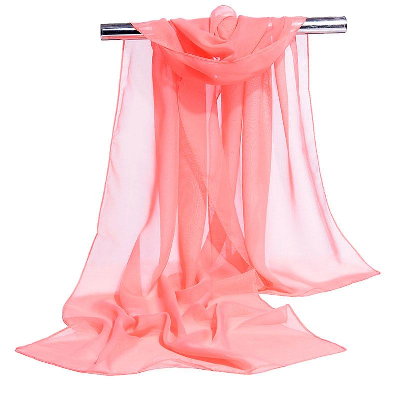 1Pc Solid Color Fashion Neck Protection Scarf Versatile Scarf Texture 160cm Shawl Long Scarf