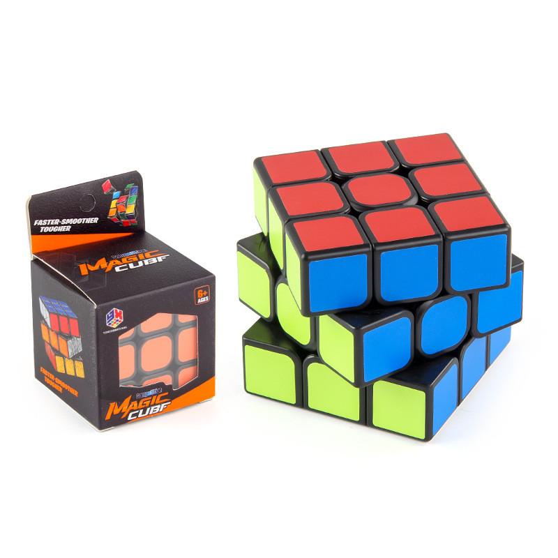 Educational And Fun 5.7cm Kids Magic Cube Toy Smooth Turning Abs Three Layer Puzzle