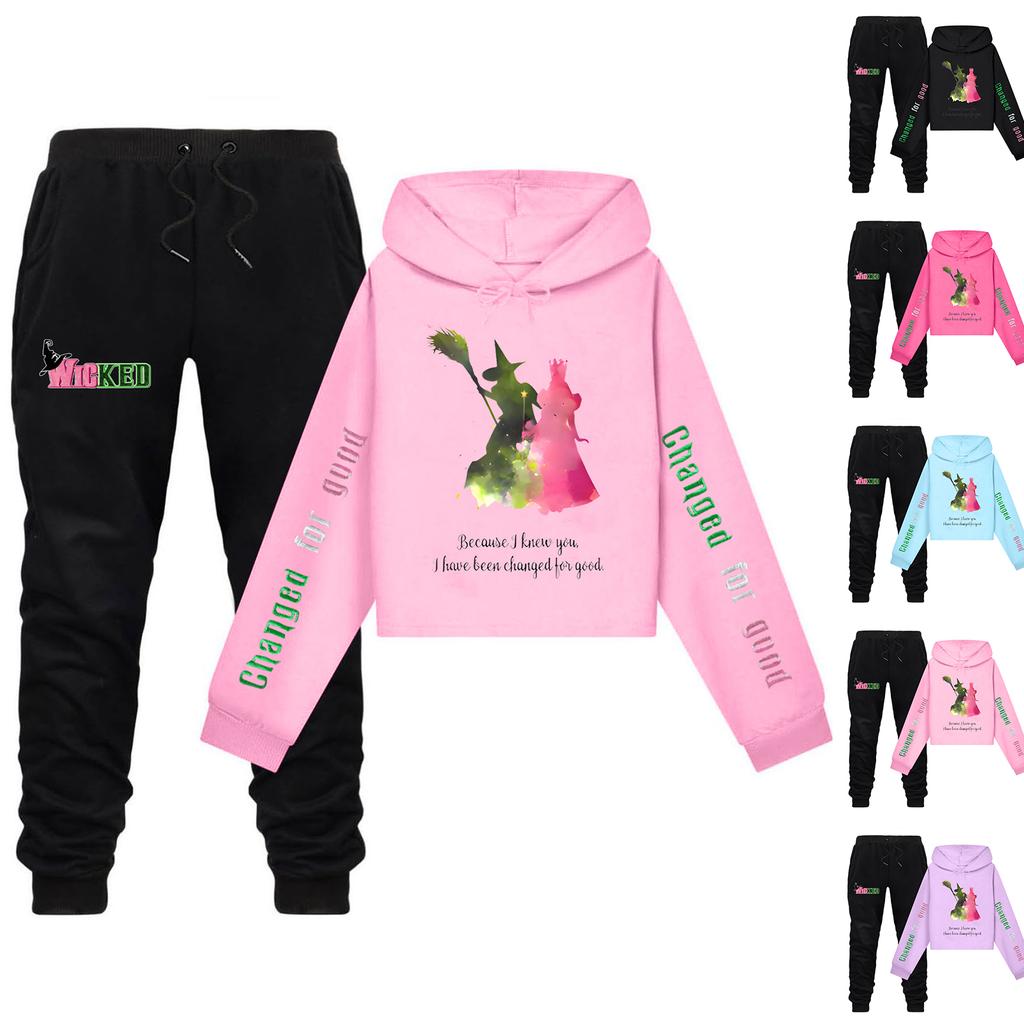 Dwuczęściowy strój dziecięcy dla chłopców i dziewczynek (spodnie + top)