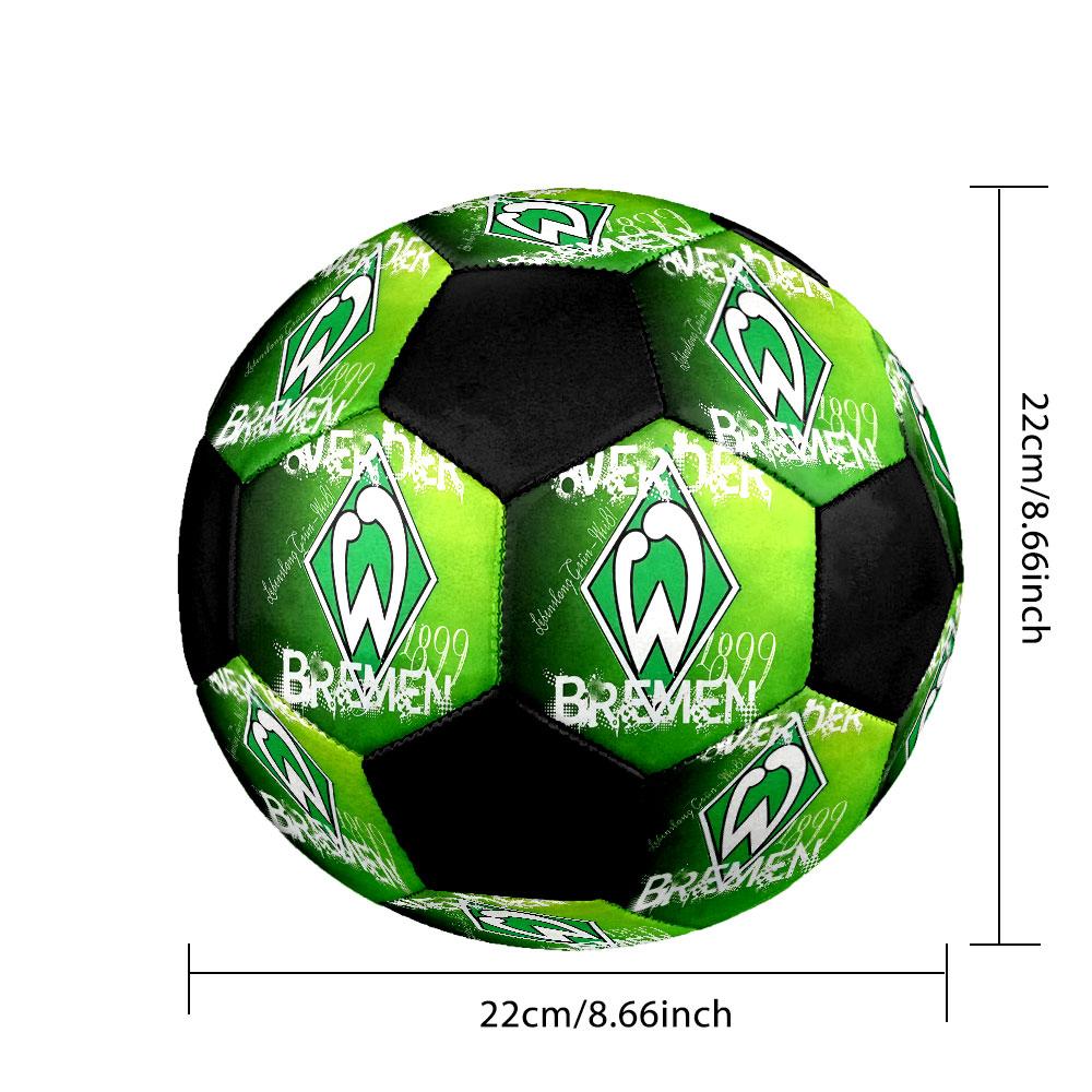1PC SVW Logo Size 5 Soccer Ball PrahaIndoor Soccer Ball Colorful All Ages Machine Stitched PVC Competition Ready Durable High-Bounce