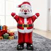 1 2 Pc 70 Inch Standing 3D Waving Santa Claus Foil Balloons for Christmas Mall Indoor Theme Party Event Atmosphere Decoration