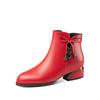 Fashion 2024 Spring and Autumn New Butterfly Knot Water Diamond Short Boots Round Head Comfortable and Fashionable Short Boots for Women