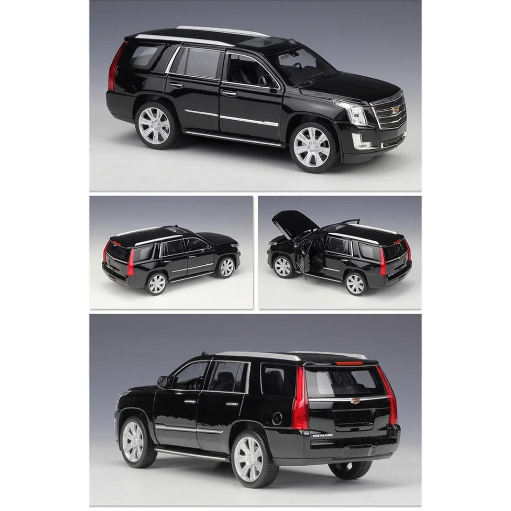 Welly 1/27 Cadillac Escalade SUV Alloy Car Model Diecasts Metal Off-road Vehicles Car Model High Simulation Collection Kids Gift