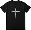 Drei Nägel Kreuz Christliches Shirt – Unisex Schwarzes T-Shirt für Männer & Frauen