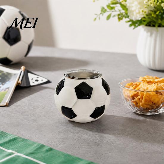 Football Drinking Glass Soccer Beer Glass, Shaped Whiskey Cup, Large Capacity Football-themed Drinkware Mug for Craft Beer, Home Bar Sports