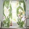 Tropical Plants Flowers And Birds Sheer Curtains For Bedroom Living Room Tulle Curtains For Kitchen Window Voile Curtains