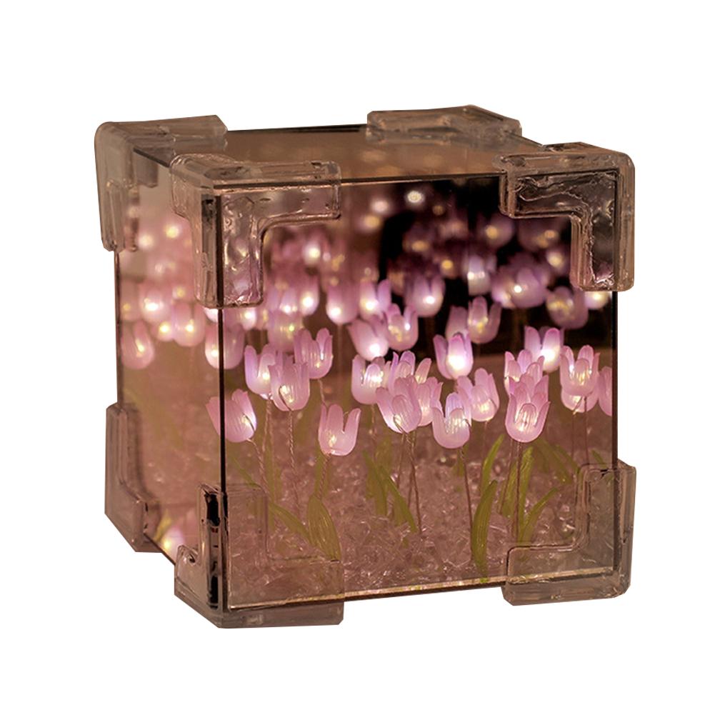 

Artificial Tulip Night Light Bedside Lamp LED Night Lamp Artificial Flower Lamp Bedroom Decor Birthday Gifts фіолетовий