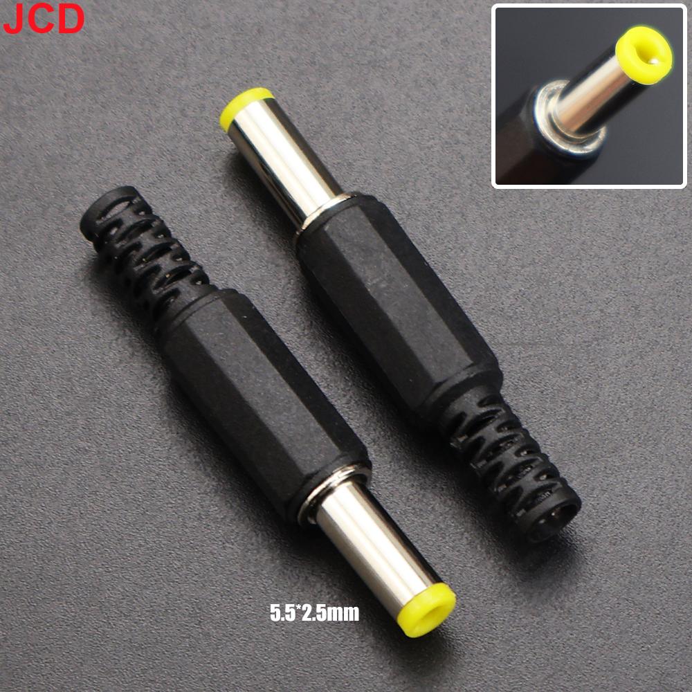 JCD 5/10pcs DC Power Plug 2.5x0.7mm 3.5x1.35m 5.5x2.1mm 5.5x2.5mm DC Connector Male Adapter Charging Solder Plug Jack