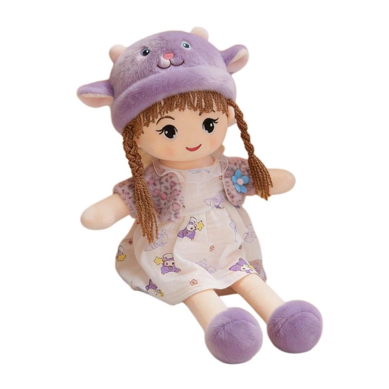 45-90cm Pluche Meisje Knuffel Zacht Kerst Schattig Verjaardagscadeau voor Meisjes Schattig Pluche Kussen Kamerdecoratie Prinsessenpop 90cm