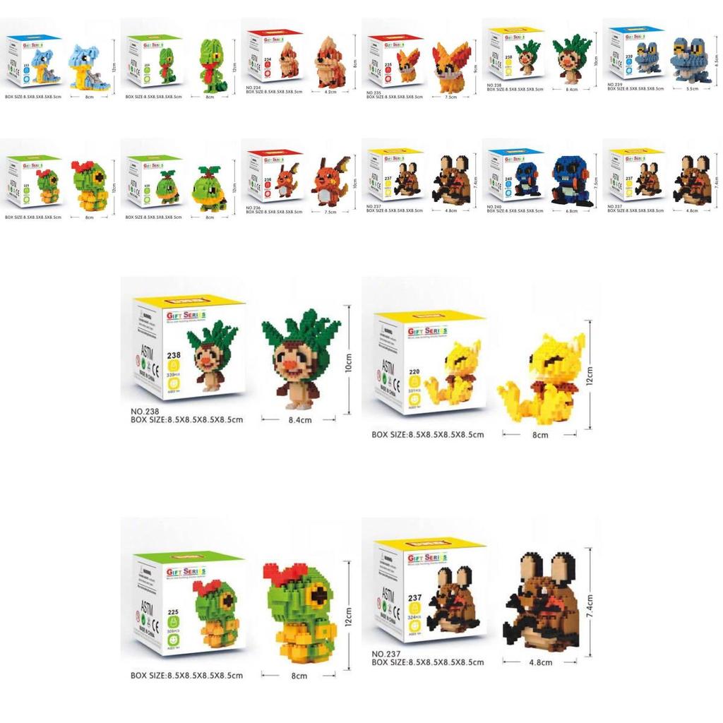 Pokemon Micro Block Buildable Toy Set For Collectors And Giftgiving