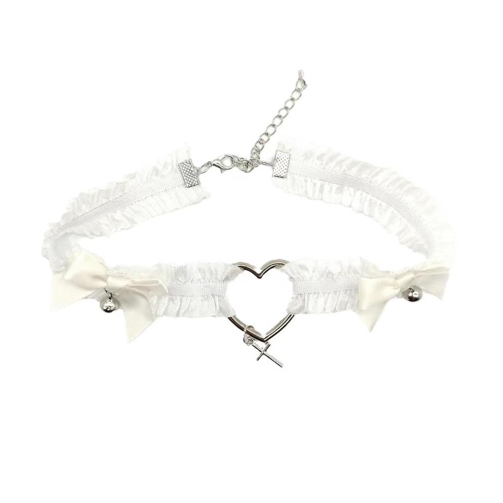 Bowknot Love Bell Punk Lace Thigh Jewelry & Neck Collar Chain