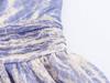 2025 Spring/Summer Sexy Backless V-Neck Spaghetti Strap Chiffon Print Dress
