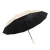 12 bone umbrella folding automatic female large weather and rain folding UV protection sun umbrella