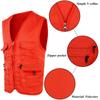 V Neck Cargo Vest Zip Up Outdoor Vest Durable Fishing Vest  Hiking
