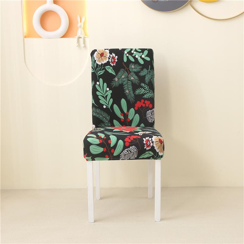 1/2/6Pcs Dining Chair Cover Print Elastic Chair Slipcover Case Stretch Chair Covers For Wedding El Banquet
