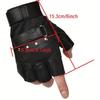 Authentic Leather Half-Finger Gloves for Both Men And Women Ideal for Weightlifting And Fitness - Breathable And Non-Slip