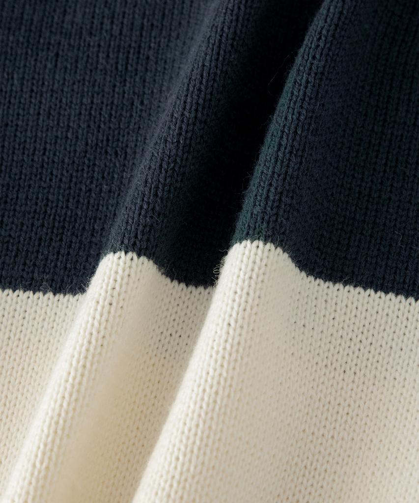 Sseomweeobeoteo Casual Wave Logo Knit - Ivory