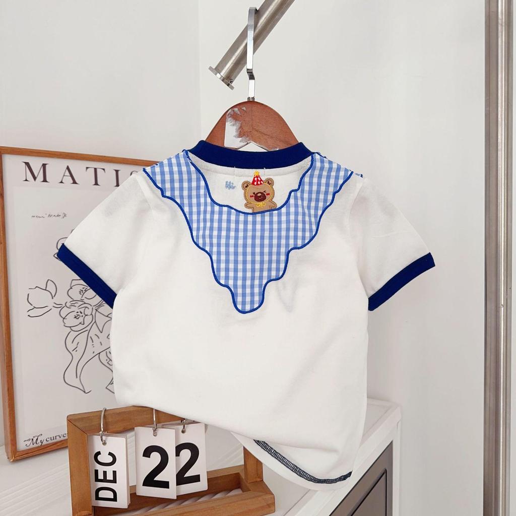 Girls' Summer Short Sleeve Pullover - New Style Round Neck T-shirt for Kids