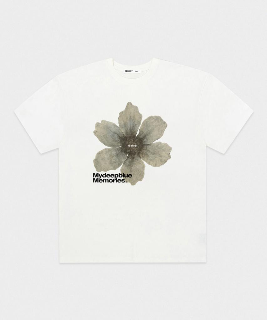 Maidibbeullumemolijeu #1 Flower Over T-Shirts (White)