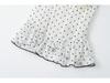 Korean Elegant Polka Dot Ruffle Camisole, Slim Fit with Chest Pads, Waist-Cinched, Flattering Lace Top for Women