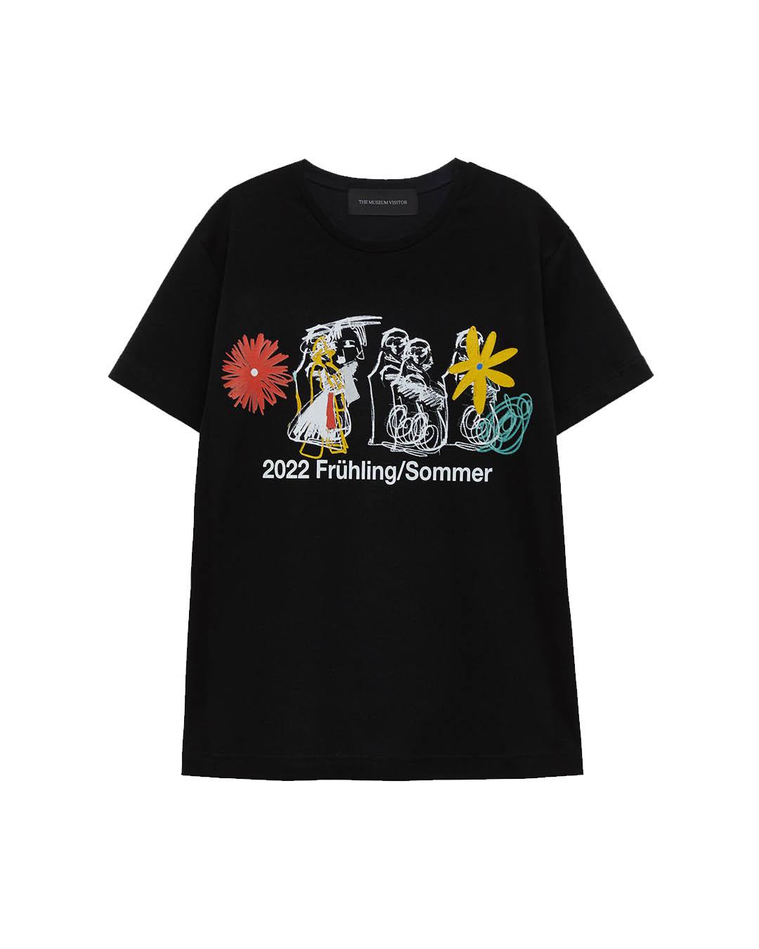 The Museum Visitor Statue T-Shirts (Black) S