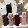 Lolita Socks High Elastic Knee High Leg Sleeves Plush Leg Warmers Skin-Friendly Long Calf Warmers For Daily Wear Fashion Dance