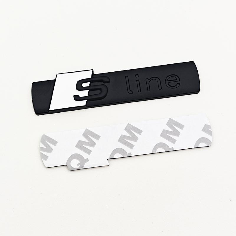 3D Metal Logo  Emblem Car Fender Side Sticker Front Grill Badge For  A3 A4 A5 A6 A7 S3 S4 S5 S6 TT  Accessories
