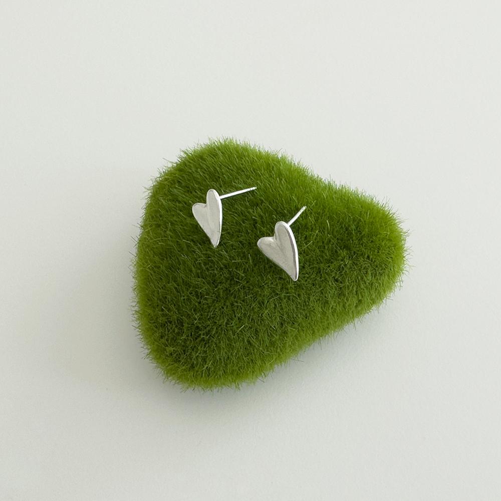 Still Instant Heart Greenery - Earring 04