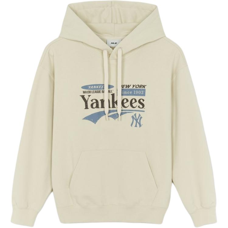 MLB Sweatshirts Unisex Beige Hooded Moderate 3AHDV0454-50CRS L