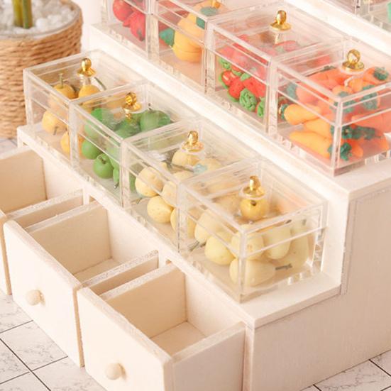 1 Satz 1:12 Puppenhaus-Ausstellungsregale, Miniatur-Supermarkt, Lebensmittel- und Süßigkeiten-Ausstellungsregale für Puppenhaus-Zubehör
