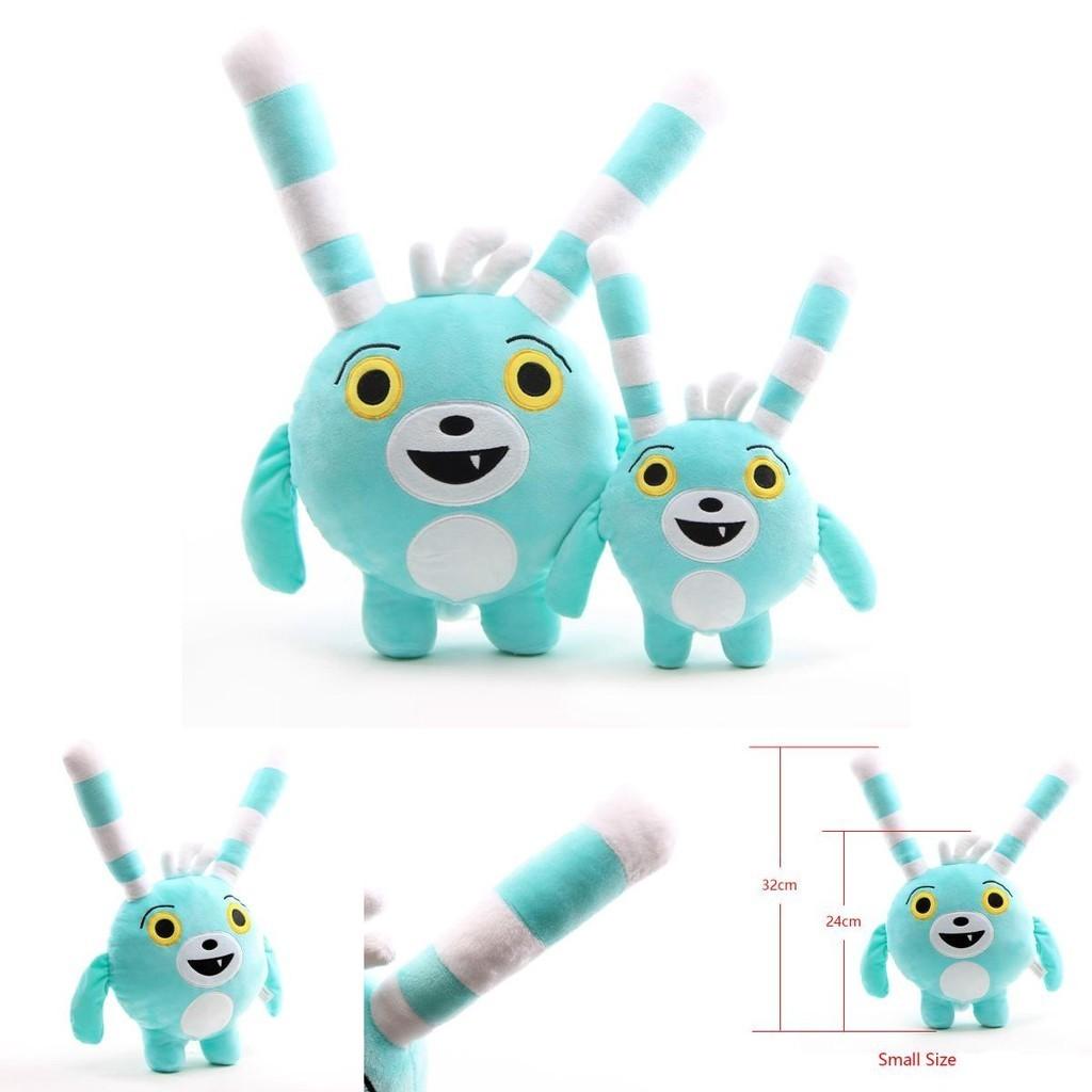 Schattige Blauwe Konijn Pluche Pop Abby Hatcher Bozzly Knuffel Voor Kinderen