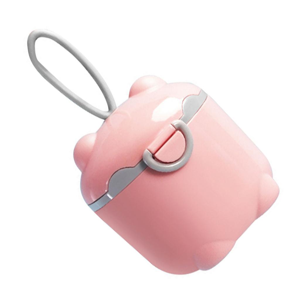 Baby Formula Dispenser Cute Bear Shaped Portable Milk Powder Dispenser Container for Fruit Snack L