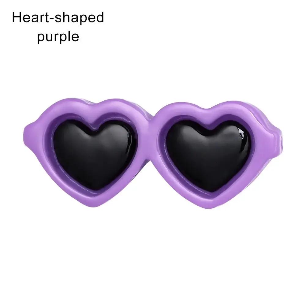 Pet Small Dog Cat Hair Clips Heart Sunglasses Shape Hairpins Lovely Puppy Bows Barrette Pet Supplies Grooming Hair Accessories